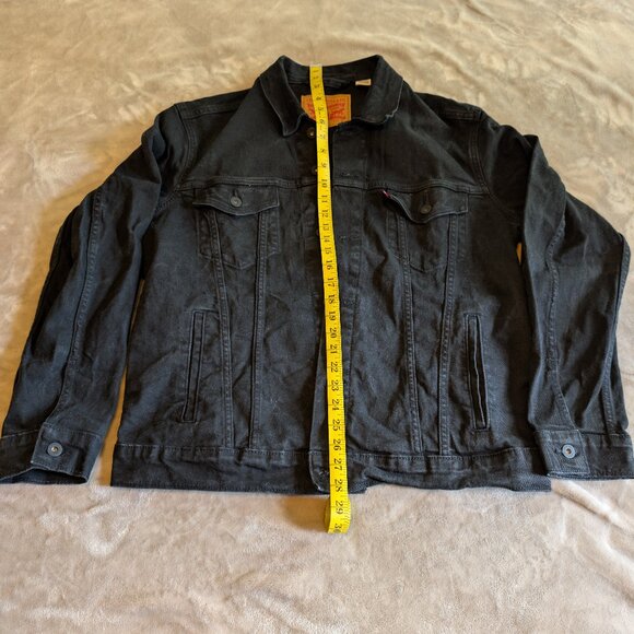 Levi's Classic Trucker Denim Jean Jacket - Men's Large - Black - Picture 1 of 8